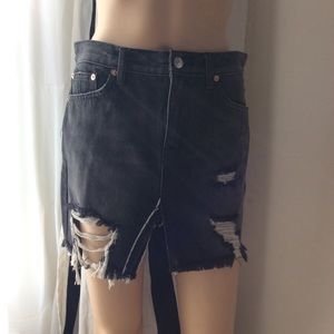 Free people denim skirt size 25